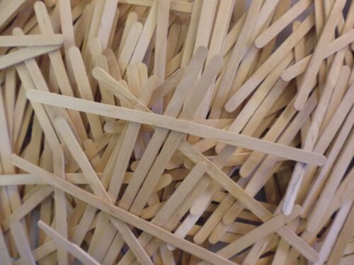 7.5 Inch Long Wooden Stirrers x 1000