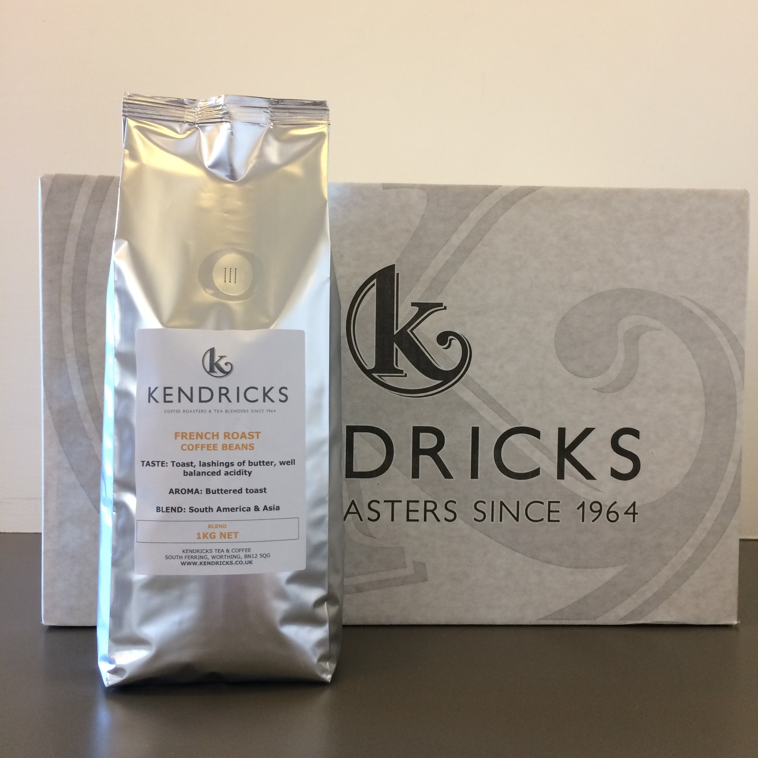 French Roast Beans Kendricks Tea & Coffee